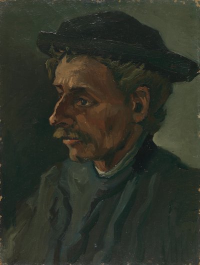 Hoofd van een man door Vincent van Gogh